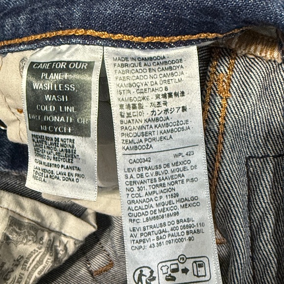 Levi’s 501 Jeans Women’s 25 Straight Leg High Rise Big E Premium Denim Classic - Picture 6 of 8